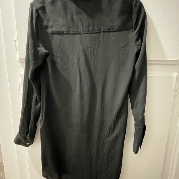 Michael Kors Black Shirt Dress with Gold accents - Picture 10 of 11